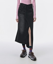 JNBY | Asymmetric Spliced two-tone Denim Skirt(デニムスカート)
