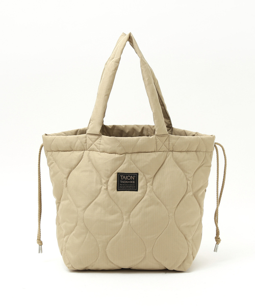TAION（タイオン）の「【TAION /タイオン】ダウントートバック/ ショルダーバック/DOWN TOTEBAG/-TT02ML-1-M（トートバッグ・メンズ・ダークネイビー/ダークベージュ/カーキ/ブラック・フリー）」の5枚目の写真