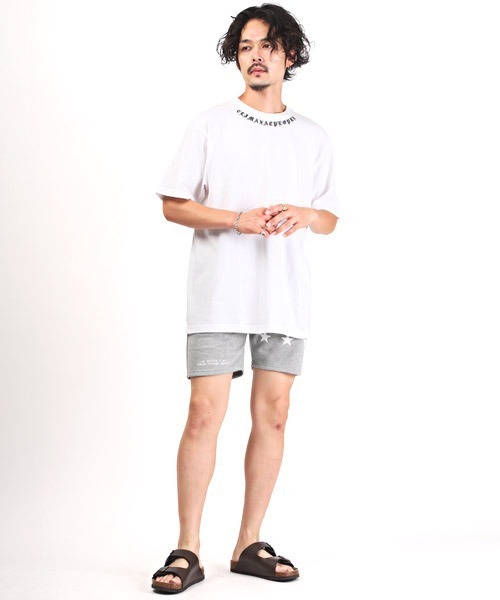 LUXSTYLE(ラグスタイル)の「スタープリントスウェットショーツ(スウェットパンツ・メンズ・ホワイト/ブラック/グレー・L/M)」の21枚目の写真