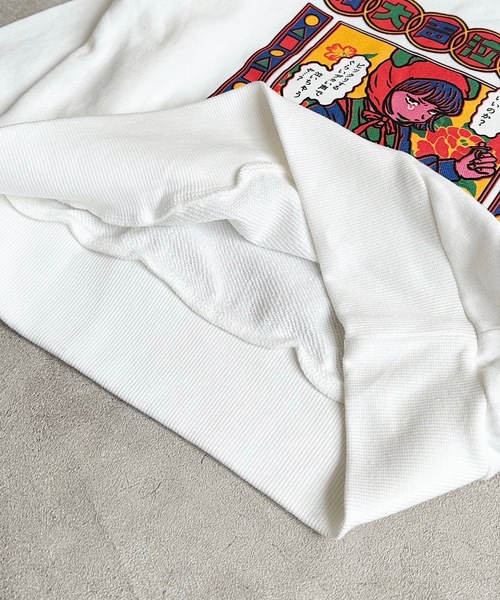 MARKEY'S（マーキーズ）の「【原田ちあき×MARKEY'S】別注トレーナー（80～150cm）（スウェット・キッズ・オフホワイト/ブラック・150/80/130/140/90/100/110/120）」の3枚目の写真