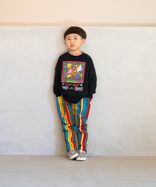 MARKEY'S（マーキーズ）の「【原田ちあき×MARKEY'S】別注トレーナー（80～150cm）（スウェット・キッズ・オフホワイト/ブラック・150/80/130/140/90/100/110/120）」の12枚目の写真