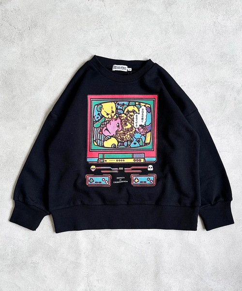 MARKEY'S（マーキーズ）の「【原田ちあき×MARKEY'S】別注トレーナー（80～150cm）（スウェット・キッズ・オフホワイト/ブラック・150/80/130/140/90/100/110/120）」の10枚目の写真