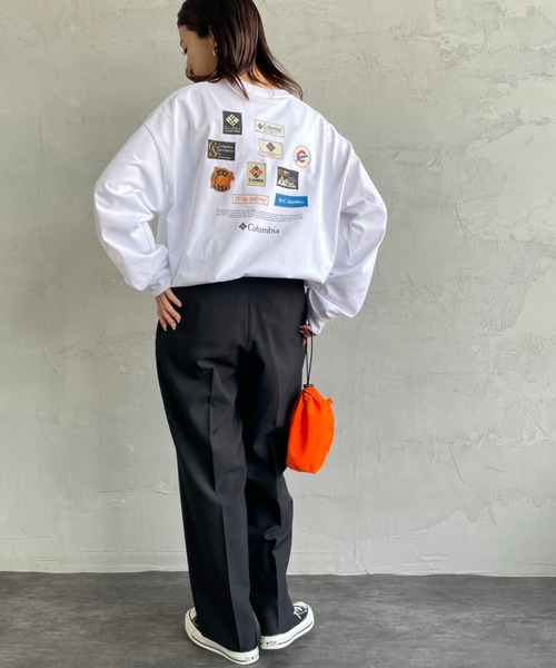 Columbia（コロンビア）の「【WEB限定】[Columbia/コロンビア] アーカイブグラフィック バックプリントTシャツ（Tシャツ/カットソー・レディース・ブラック/ホワイト・L/M）」の4枚目の写真