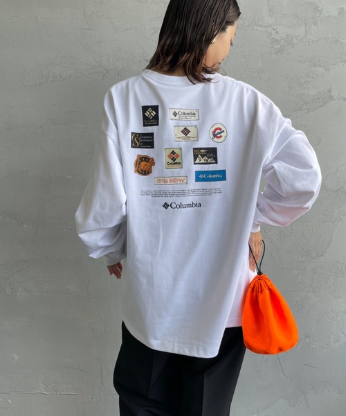 Columbia（コロンビア）の「【WEB限定】[Columbia/コロンビア] アーカイブグラフィック バックプリントTシャツ（Tシャツ/カットソー・レディース・ブラック/ホワイト・L/M）」の7枚目の写真
