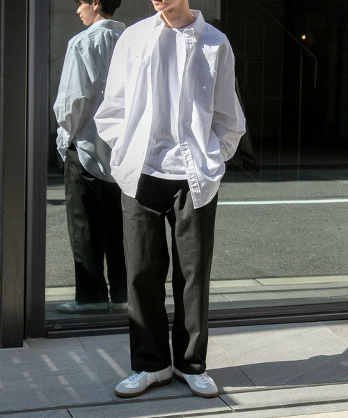 FORK&SPOON（フォークアンドスプーン）の「FORK&SPOON　オックスボタンダウンシャツ（シャツ/ブラウス・メンズ・ブラウン系その他/ブルー系その他/オフホワイト・4/5）」の7枚目の写真