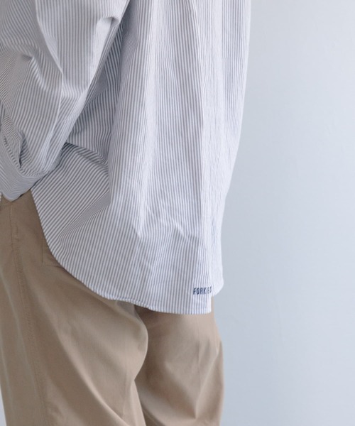 FORK&SPOON（フォークアンドスプーン）の「FORK&SPOON　オックスボタンダウンシャツ（シャツ/ブラウス・メンズ・ブラウン系その他/ブルー系その他/オフホワイト・4/5）」の11枚目の写真