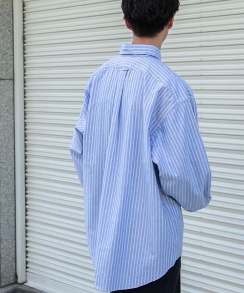 FORK&SPOON（フォークアンドスプーン）の「FORK&SPOON　オックスボタンダウンシャツ（シャツ/ブラウス・メンズ・ブラウン系その他/ブルー系その他/オフホワイト・4/5）」の17枚目の写真