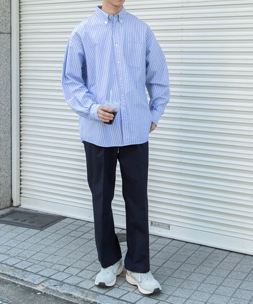 FORK&SPOON（フォークアンドスプーン）の「FORK&SPOON　オックスボタンダウンシャツ（シャツ/ブラウス・メンズ・ブラウン系その他/ブルー系その他/オフホワイト・4/5）」の19枚目の写真