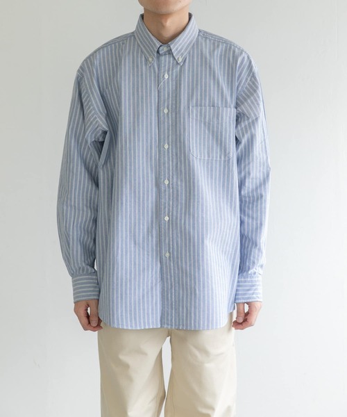 FORK&SPOON（フォークアンドスプーン）の「FORK&SPOON　オックスボタンダウンシャツ（シャツ/ブラウス・メンズ・ブラウン系その他/ブルー系その他/オフホワイト・4/5）」の20枚目の写真