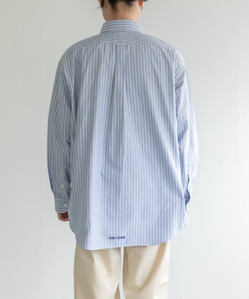 FORK&SPOON（フォークアンドスプーン）の「FORK&SPOON　オックスボタンダウンシャツ（シャツ/ブラウス・メンズ・ブラウン系その他/ブルー系その他/オフホワイト・4/5）」の22枚目の写真