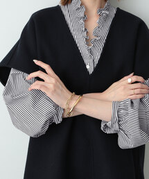 SLOBE IENA | 《追加》Vネックスタンドフリルブラウス(シャツ/ブラウス)