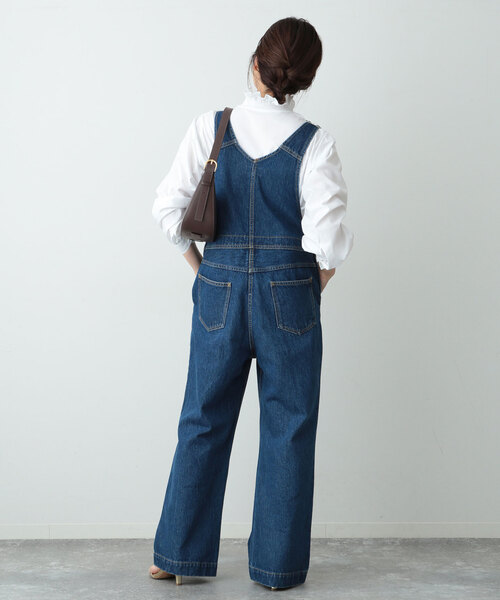 SLOBE IENA（スローブイエナ）の「《追加》Vネックスタンドフリルブラウス（シャツ/ブラウス・レディース・ホワイト/ブラック系その他・FREE）」の7枚目の写真