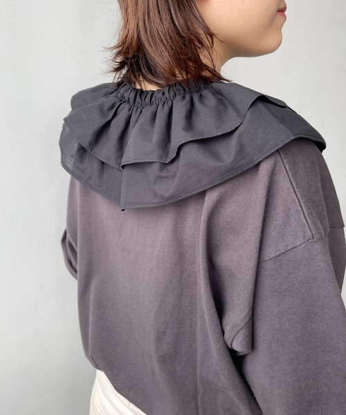 LOWRYS FARM（ローリーズファーム）の「フリルツケエリ　975378（付け襟・レディース・アイボリー/ブラック・FREE）」の7枚目の写真