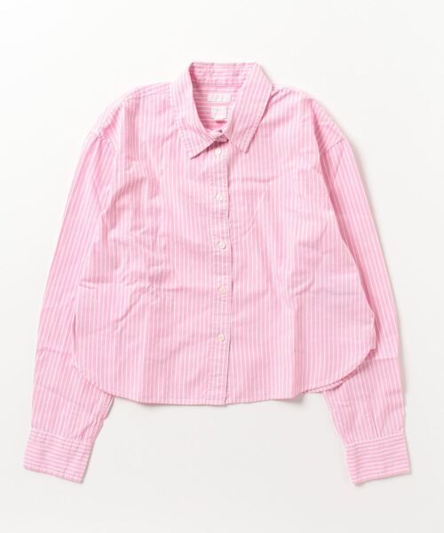 GAP(ギャップ)の「Gap × Loveshackfancy オーガニックコットン100% クロップドシャツ(シャツ/ブラウス・レディース・ブルー/ピンク・S/M/XXS/XS/L)」の9枚目の写真