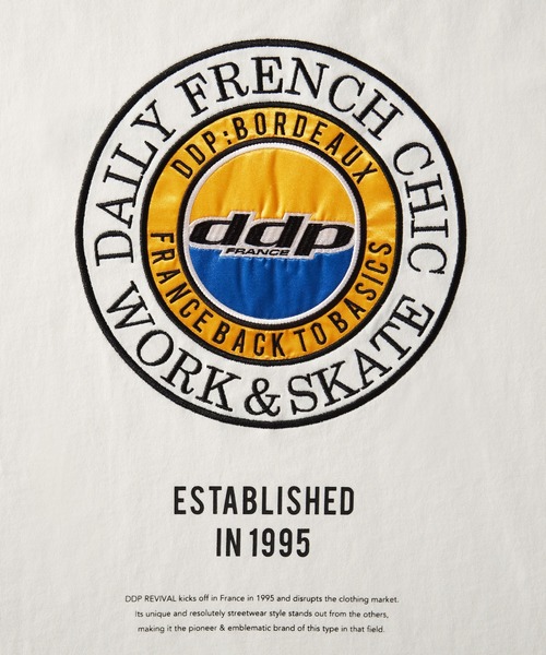 ddp（ディーディーピー）の「DDP/ディーディーピー 別注 サークルロゴ刺繍 ヘビーウェイト ビッグシルエット長袖Tシャツ（Tシャツ/カットソー・メンズ・ブラック系1/グレー系1/ブラック系2/グリーン系1/ホワイト系1/ホワイト系2・M/L）」の19枚目の写真