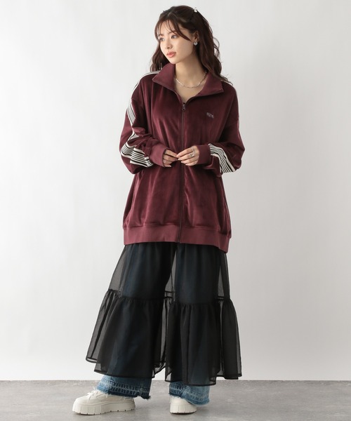 SIGNAL SPORTS（シグナルスポーツ）の「【SIGNAL SPORTS】ベロアトラックジャケット（ブルゾン・メンズ・ネイビー/ブラック/ライトブルー/ワインレッド・SMALL/MEDIUM/LARGE）」の9枚目の写真