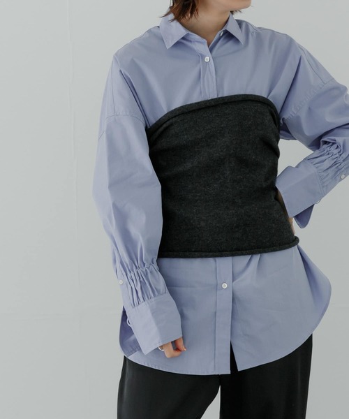 URBAN RESEARCH（アーバンリサーチ）の「ウールカシミヤニットビスチェ（その他トップス・レディース・カーキ/ブラック/グレー・FREE）」の3枚目の写真