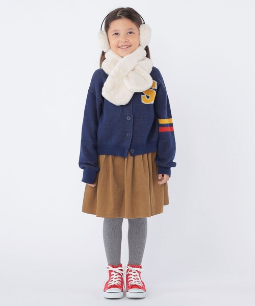 SHIPS(シップス)の「SHIPS KIDS:フェイクファー マフラー(マフラー・キッズ・ピンク/グレー系/オフホワイト・ONE SIZE)」の7枚目の写真
