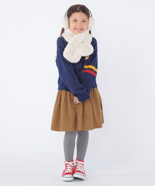 SHIPS(シップス)の「SHIPS KIDS:フェイクファー マフラー(マフラー・キッズ・ピンク/グレー系/オフホワイト・ONE SIZE)」の8枚目の写真