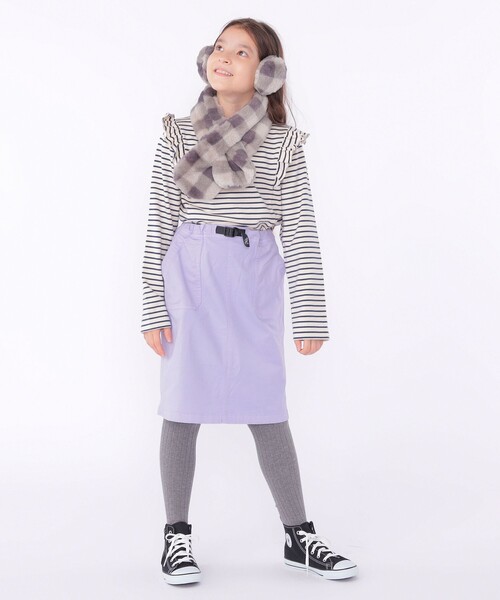 SHIPS(シップス)の「SHIPS KIDS:フェイクファー マフラー(マフラー・キッズ・ピンク/グレー系/オフホワイト・ONE SIZE)」の15枚目の写真