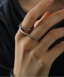 ORLEAN（オルレアン）の「【ORLEAN】 ニュアンスダブルフィンガーリング サージカルステンレス（リング）」