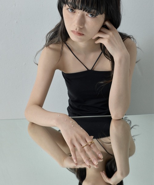 ORLEAN(オルレアン)の「【ORLEAN】 ニュアンスダブルフィンガーリング(リング・レディース・シルバー/ゴールド・フリー)」の7枚目の写真