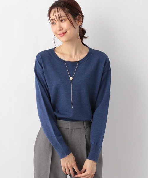 GLOBAL WORK（グローバルワーク）の「なめらかニットボートネック