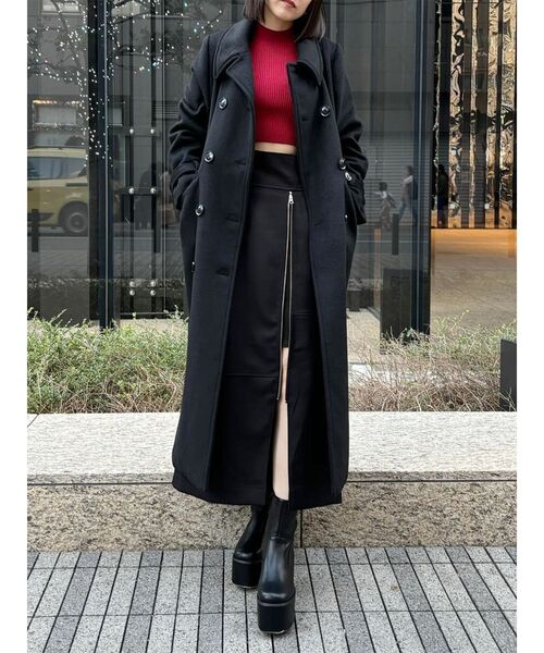 MURUA（ムルーア）の「クロップトメランジニット（ニット/セーター・レディース・レッド/ブルー/ダークグレー/その他1/その他・FREE）」の18枚目の写真