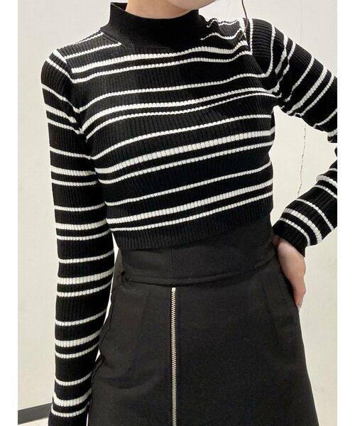 MURUA（ムルーア）の「クロップトメランジニット（ニット/セーター・レディース・レッド/ブルー/ダークグレー/その他1/その他・FREE）」の19枚目の写真