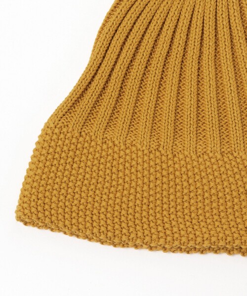 BEAMS(ビームス)の「BEAMS / コットン リブ ワッチキャップ(ニットキャップ/ビーニー・メンズ・ライトブルー/ブラック/イエロー・ONE SIZE)」の6枚目の写真