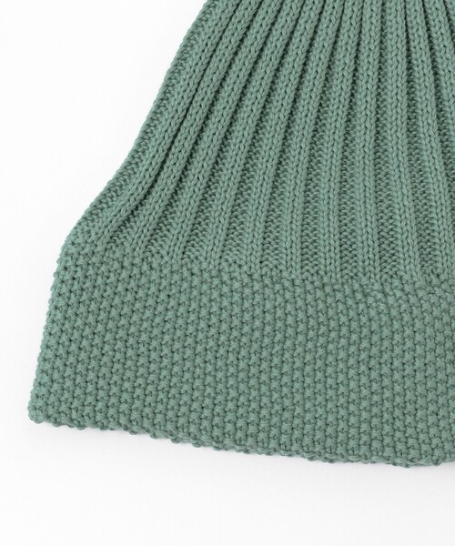 BEAMS(ビームス)の「BEAMS / コットン リブ ワッチキャップ(ニットキャップ/ビーニー・メンズ・ライトブルー/ブラック/イエロー・ONE SIZE)」の4枚目の写真