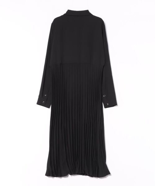 セール】ハーフボタン プリーツワンピース シャツワンピース（シャツ