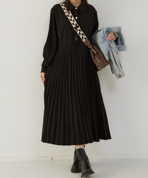 ✨レア♡ロゴボタン✨バーバリー　ドッキングワンピース　ホース　プリーツ　ベルト ✨レア♡ロゴボタン✨バーバリー ドッキングワンピース ホース