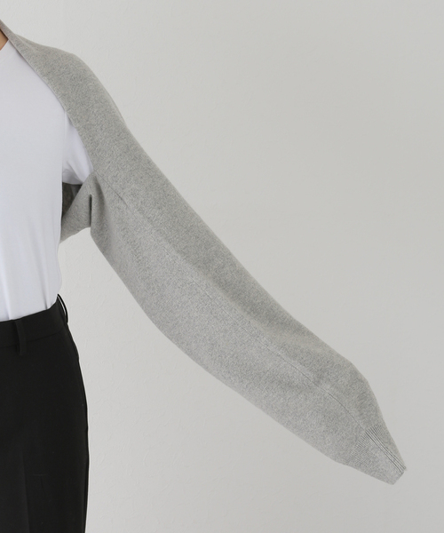 anywhere products カシミヤボレロ　グレー anywhere products カシミヤボレロ グレー - メルカリ
