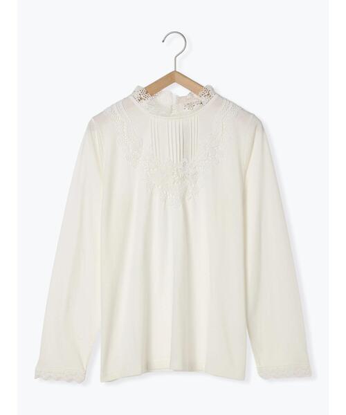 Samansa Mos2（サマンサ モスモス）の「パーツレース貼りカットソー（T