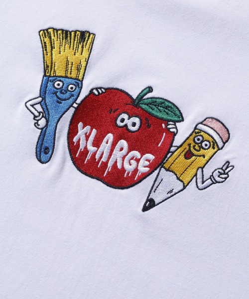 XLARGE（エクストララージ）の「PAINT LOGO S/S TEE（Tシャツ/カットソー・メンズ・ホワイト/ブラック/ネイビー・S/M/L/XL）」の6枚目の写真