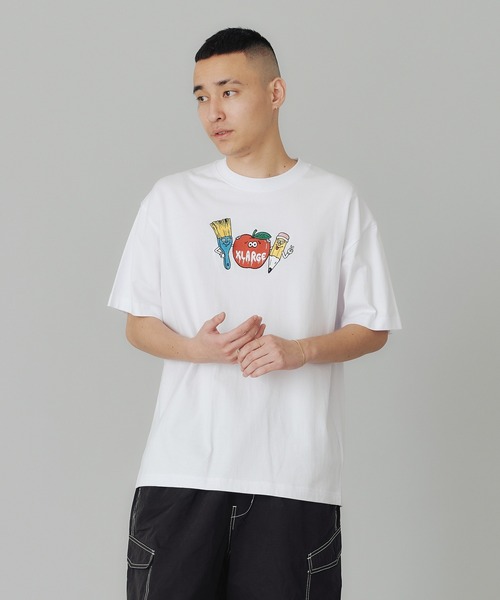XLARGE（エクストララージ）の「PAINT LOGO S/S TEE（Tシャツ/カットソー・メンズ・ホワイト/ブラック/ネイビー・S/M/L/XL）」の9枚目の写真