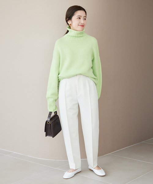IENA スラブツイル テーパードパンツ 2020SS 白 クロップド