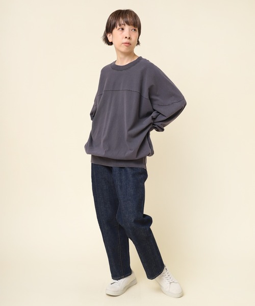 RNA-N（アールエヌエーエヌ）の「M2178 ピグメントダイフットボールT（Tシャツ/カットソー・レディース・ピンク/キナリ/ブラック/ブルー・MEDIUM）」の22枚目の写真