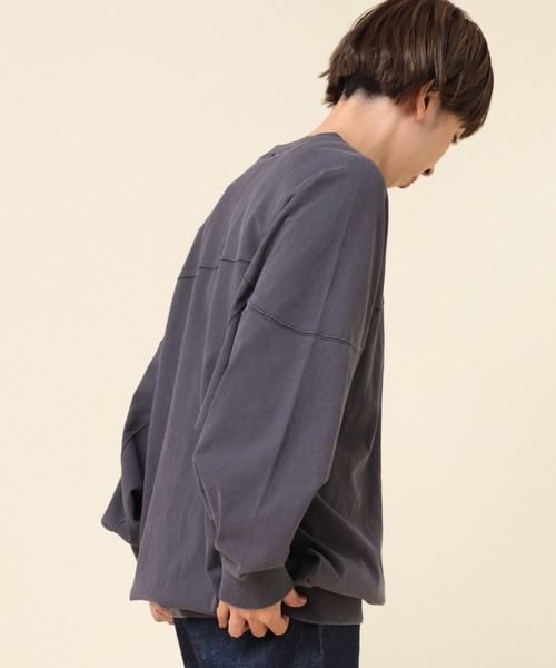 RNA-N（アールエヌエーエヌ）の「M2178 ピグメントダイフットボールT（Tシャツ/カットソー・レディース・ピンク/キナリ/ブラック/ブルー・MEDIUM）」の20枚目の写真