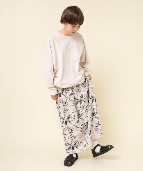 RNA-N（アールエヌエーエヌ）の「M2178 ピグメントダイフットボールT（Tシャツ/カットソー・レディース・ピンク/キナリ/ブラック/ブルー・MEDIUM）」の16枚目の写真