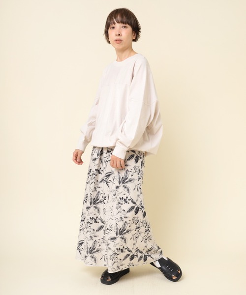 RNA-N（アールエヌエーエヌ）の「M2178 ピグメントダイフットボールT（Tシャツ/カットソー・レディース・ピンク/キナリ/ブラック/ブルー・MEDIUM）」の17枚目の写真