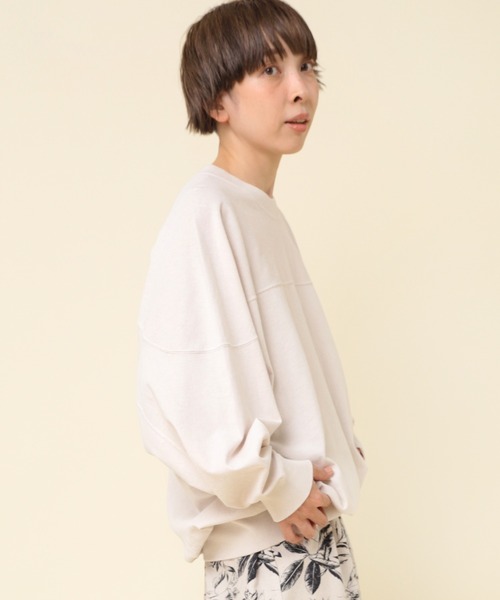 RNA-N（アールエヌエーエヌ）の「M2178 ピグメントダイフットボールT（Tシャツ/カットソー・レディース・ピンク/キナリ/ブラック/ブルー・MEDIUM）」の13枚目の写真