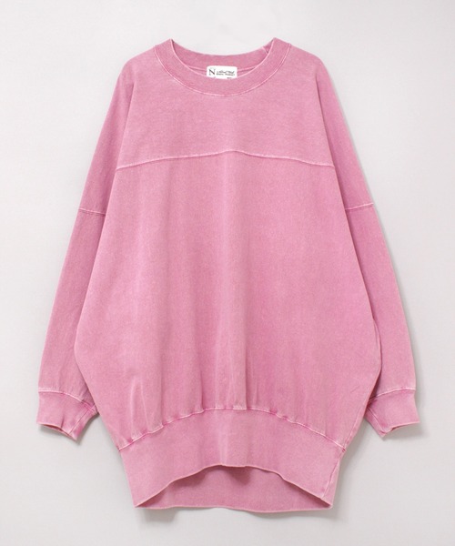 RNA-N（アールエヌエーエヌ）の「M2178 ピグメントダイフットボールT（Tシャツ/カットソー・レディース・ピンク/キナリ/ブラック/ブルー・MEDIUM）」の11枚目の写真