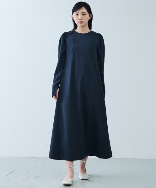 セール】バックカラーナローワンピース/オケージョン（ワンピース