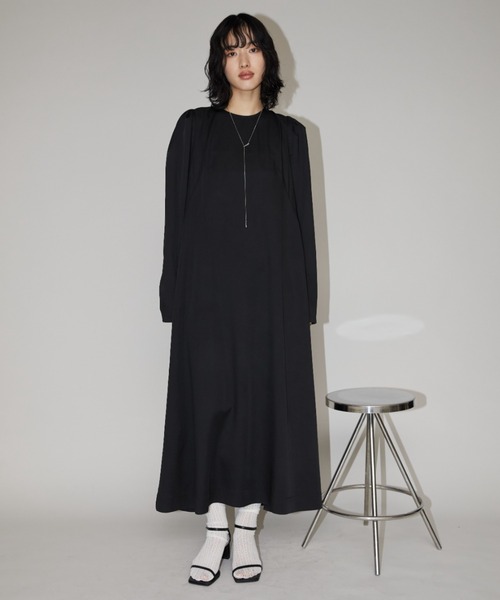 andmary アンドマリー ワンピース セール】バックカラーナローワンピース/オケージョン