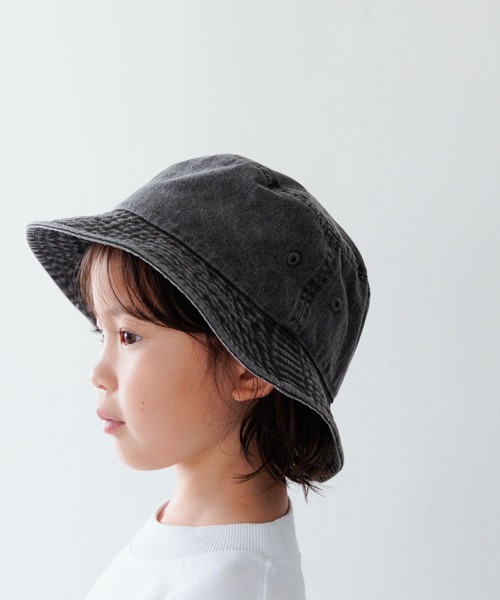 LOWRYS FARM（ローリーズファーム）の「ウォッシュバケットＨＡＴ　 994382（ハット・キッズ・ブルー/ブラック/ホワイト・FREE）」の3枚目の写真