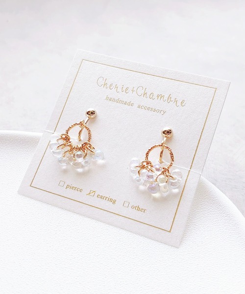 tone（トーン）の「【Cherie+Chambre】Ring×Farfalle Earring（イヤリング・レディース・シルバー/ゴールド・FREE）」の2枚目の写真