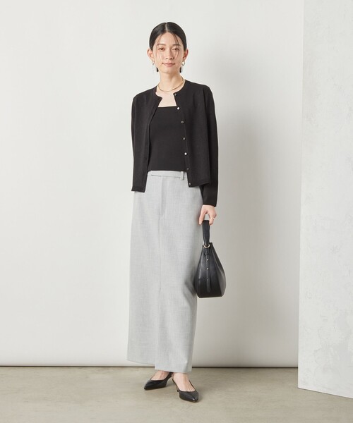 ノーリーズ ソフィ ウォッシャブルダブルクロスタイトスカート　美品 NOLLEY'S Sophi（ノーリーズソフィ）の「ウォッシャブルTRダブル