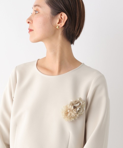 LEPSIM（レプシィム）の「【入卒式／セレモニー】配色コサージュ　993827（ブローチ/コサージュ・レディース・ベージュ/グレー/ネイビー・ONE SIZE）」の11枚目の写真